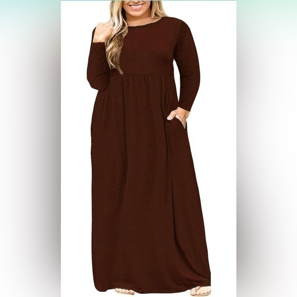 NEW Plus Size Long Sleeve Dress 4XL - Picture 1 of 2
